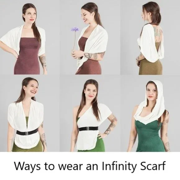 Tartan Plaid Infinity Scarf - Versatile Warm & Comfy - Vegan Friendly - Picture 4 of 5